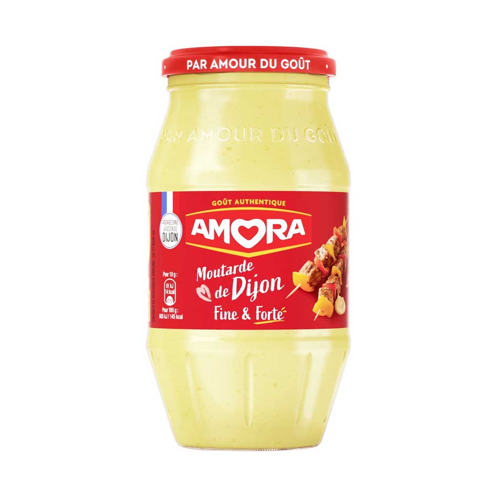 Amora Dijon Mustard, Large Jar, 15.2 oz