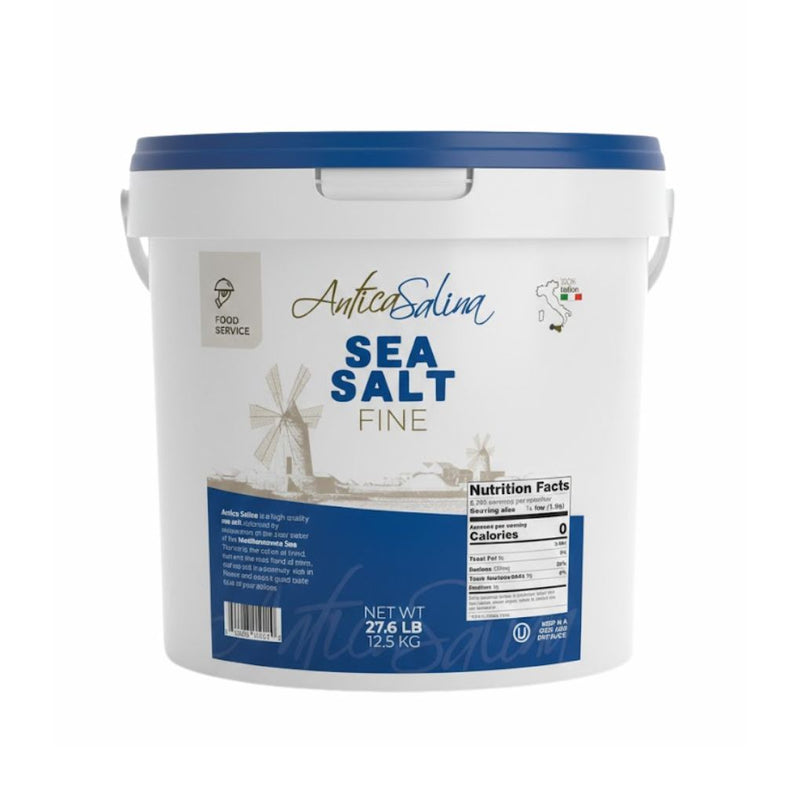Italian Fine Sea Salt by Sosalt, 27.6 lb (12.5 kg)