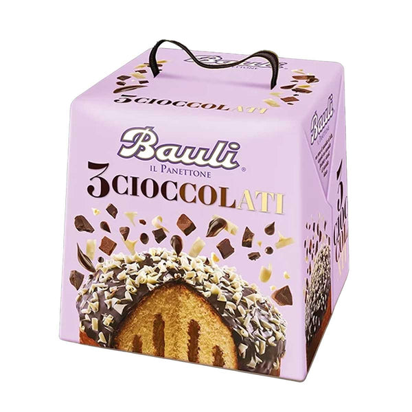 Bauli Italian Classic Three Chocolate Panettone, 26.4 oz (750 g)