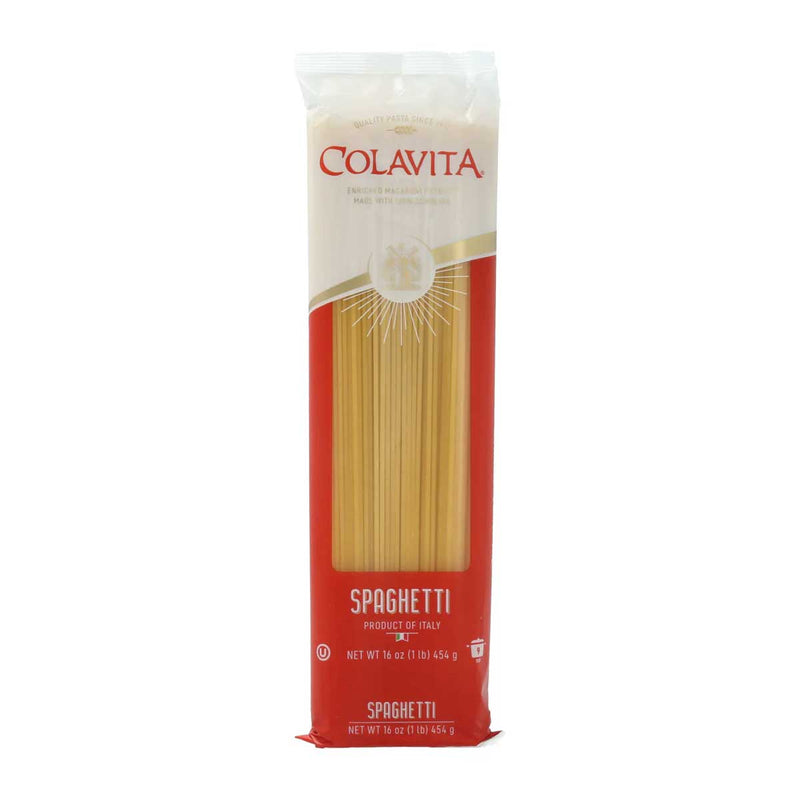 Colavita Spaghetti Pasta, 1 lb (454 g) Pack of 20