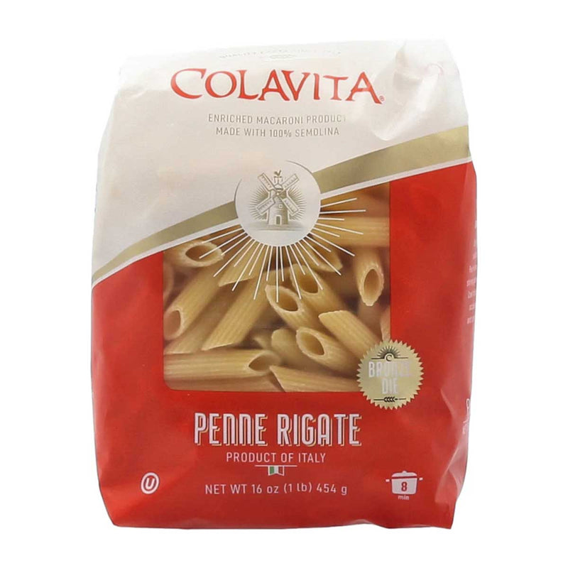 Colavita Penne Rigate Pasta, 1 lb (454 g) Pack of 20