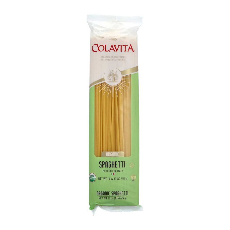 Colavita Organic Spaghetti Pasta, 1 lb (454 g) x 20