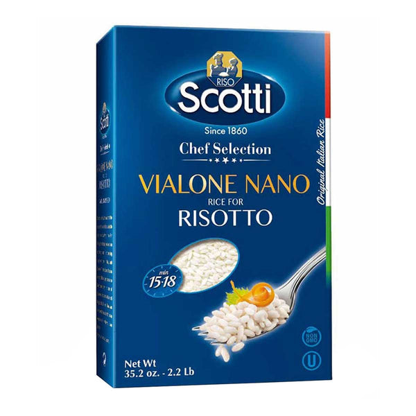Vialone Nano Rice for Risotto by Riso Scotti, 2.2 lb (1 kg)