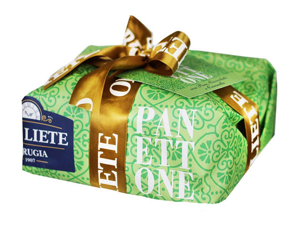 Italian Panettone with Pear, Chocolate and Cinnamon, Hand-Wrapped by Ore Liete, 1.7 lb (750 g)