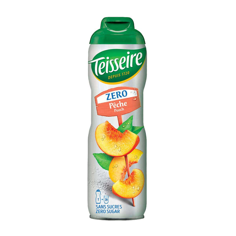 Teisseire French Peach Sugar-Free Syrup, 20.3 fl oz (600 ml)