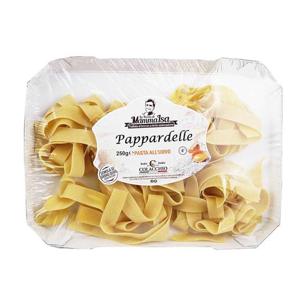 Italian Pappardelle Egg Pasta by Colacchio, 8.8 oz (250 g)