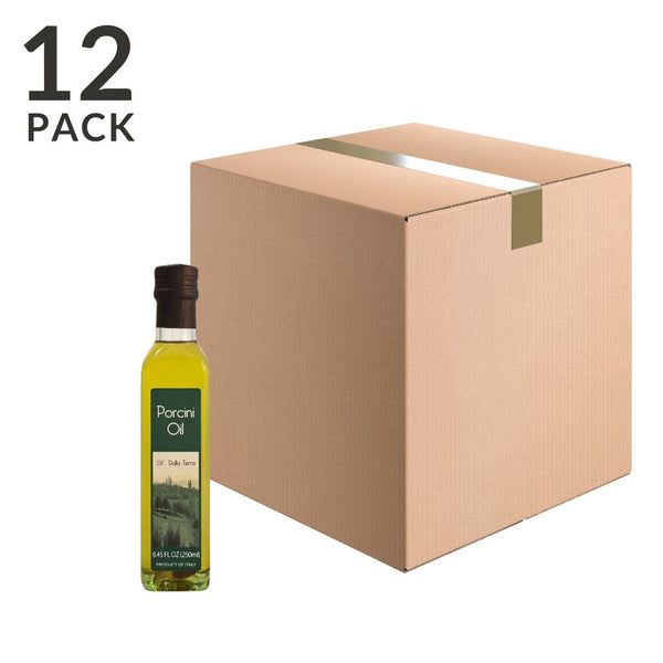 Porcini Olive Oil by D Dalla Terra, 8.5 fl oz (250 ml) x 12