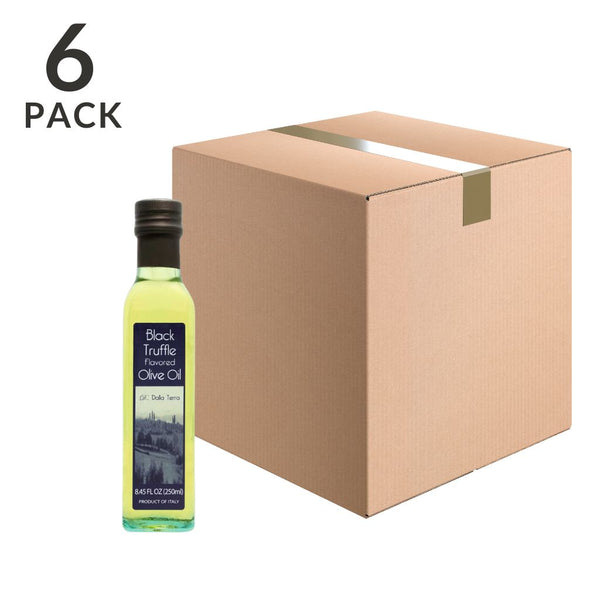 Black Truffle Olive Oil by D Dalla Terra, 8.5 fl oz (250 ml) Pack of 6