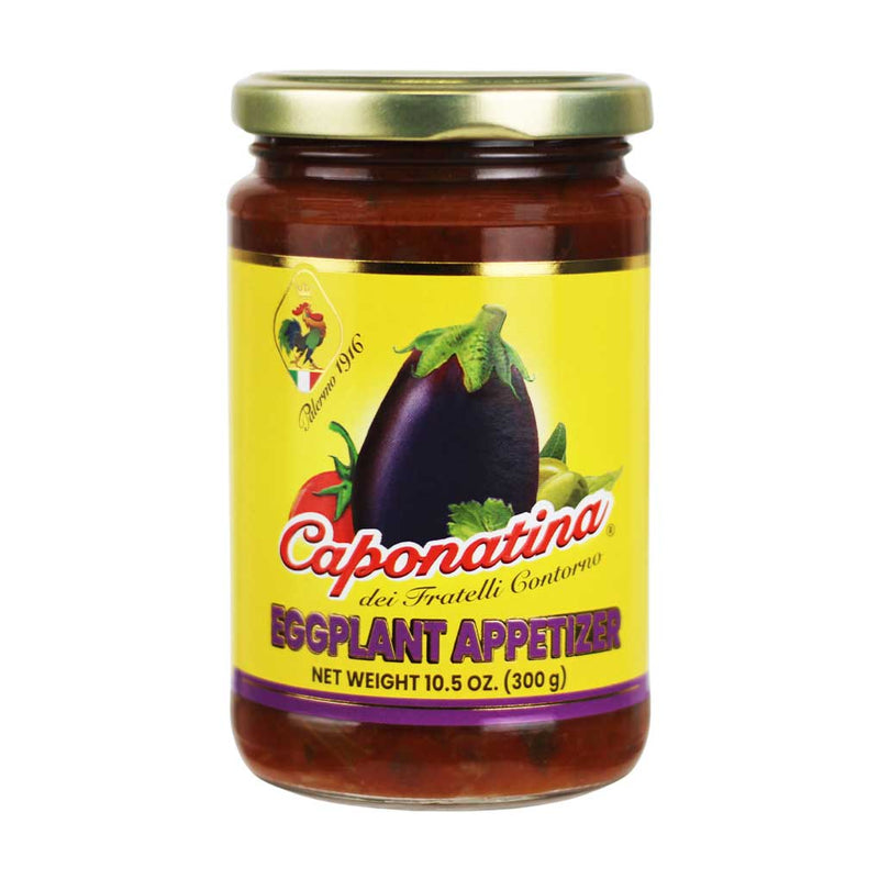 Sicilian Caponata Eggplant Appetizer by Fratelli Contorno, 10.5 oz (300 g)
