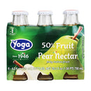 6-Bottle Yoga Italian Fruit Juice Pear Nectar, 6 x 4.2 fl oz (125 ml)