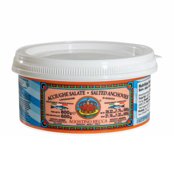 Agostino Recca Anchovies, 28 oz (800 g)