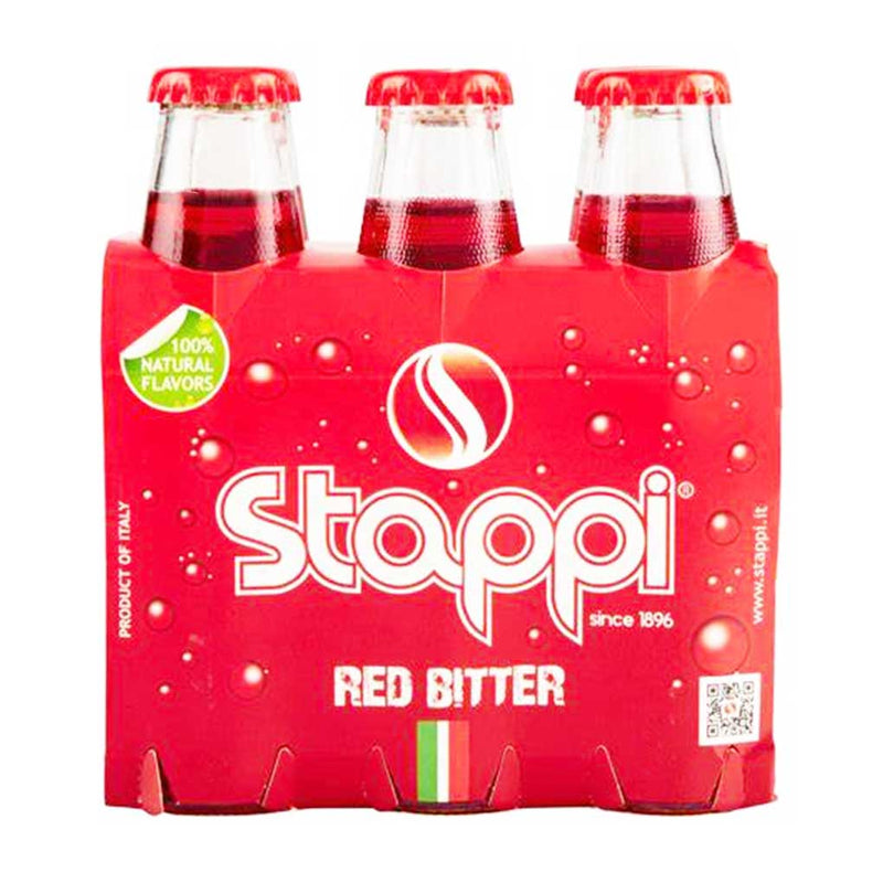 Stappi Italian Red Bitter Soda, 6 x 3.4 fl. oz. (100 ml)