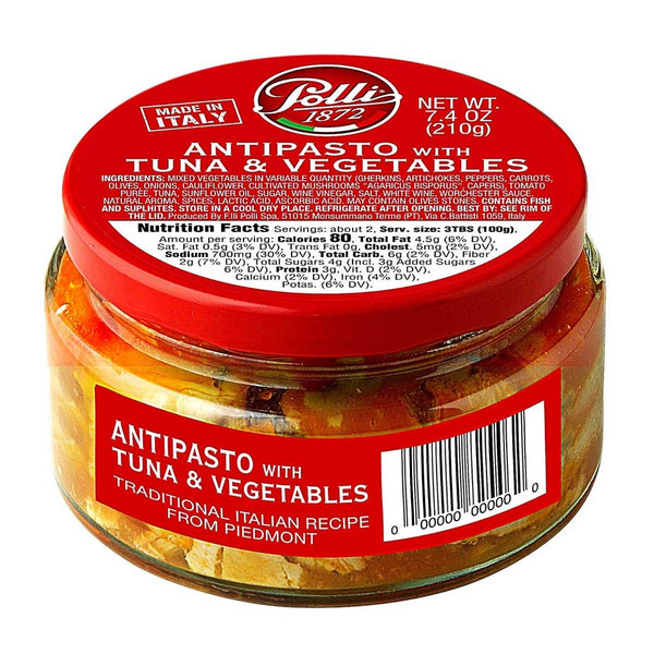 Polli Tuna Antipasto in Tomato Sauce, 7.4 oz (210 g)