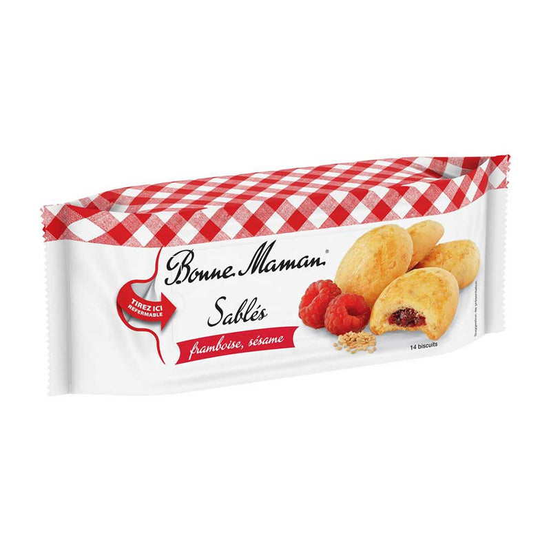 Bonne Maman Raspberry Filled Sables Cookies, 5.3 oz (150 g)