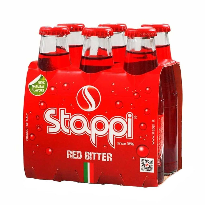 Stappi Italian Red Bitter Soda, 6 x 3.4 fl. oz. (100 ml)