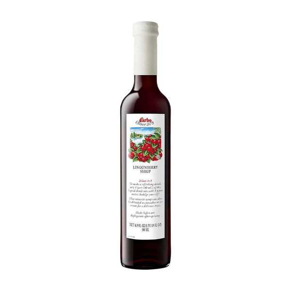 Darbo Lingonberry Syrup, 16.9 fl oz (500 ml)