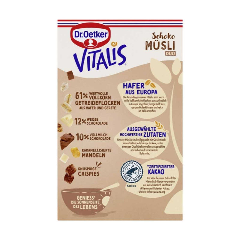 Vitalis Chocolate Duo Muesli Cereal by Dr Oetker, 17.6 oz (500 g)