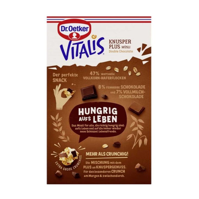 Vitalis Double Chocolate Muesli Cereal by Dr Oetker, 15.8 oz (450 g)