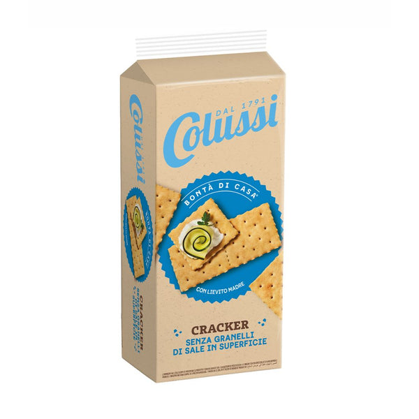 Colussi Crackers, 30% Less Salt, 17.64 oz (500 g)