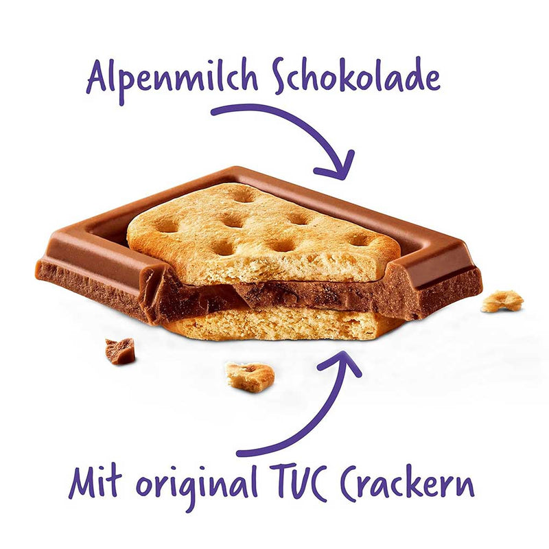 Milka Chocolate with Tuc Biscuits, 3 oz (87 g)