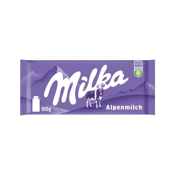 Milka Alpine Milk Chocolate, Alpenmilch, 3.5 oz (100 g)