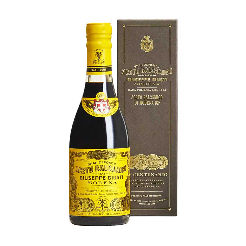 Giuseppe Giusti Quarto Centenario Balsamic Vinegar of Modena, IGP, 4 Gold Medals, 8.4 fl oz (250 ml)