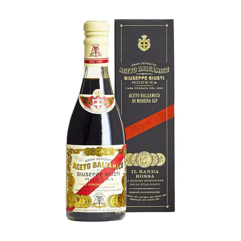 Giuseppe Giusti Banda Rossa Balsamic Vinegar of Modena, IGP, 5 Gold Medals, 8.4 fl oz (250 ml)