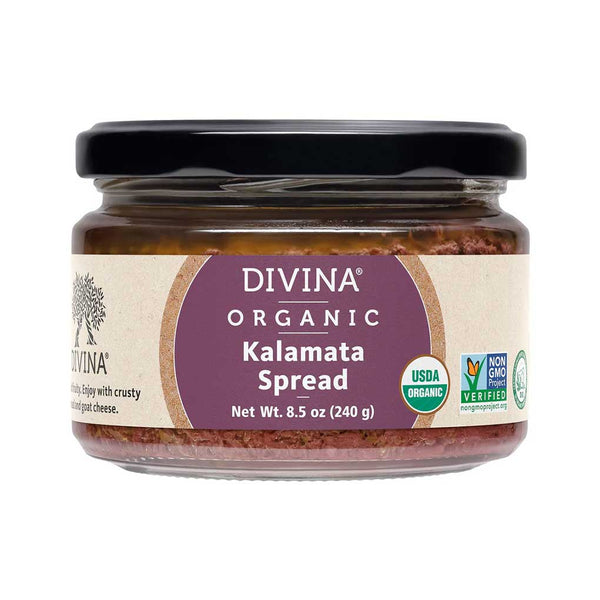 Divina Organic Kalamata Spread, 8.5 oz (240 g)