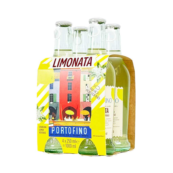 Niasca Limonata Lemon Sparkling Beverage, 4 x 8.5 fl oz (250 ml)