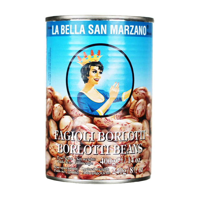 Italian Borlotti Beans by La Bella San Marzano 14 oz. (400g)