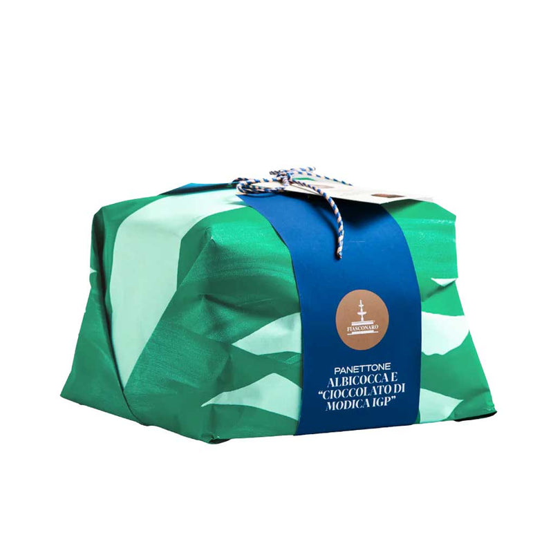 Fiasconaro Panettone with Candied Apricot and Modica IGP Chocolate, 26.4 oz (750 g)