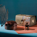 Panettone Nero Sublime with Strawberry and Modica Chocolate Spread by Fiasconaro, 2.2 lbs (1 kg)