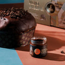 Panettone Nero Sublime with Strawberry and Modica Chocolate Spread by Fiasconaro, 2.2 lbs (1 kg)