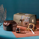 Panettone Nero Sublime with Strawberry and Modica Chocolate Spread by Fiasconaro, 2.2 lbs (1 kg)