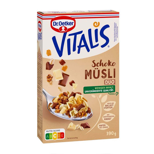 Vitalis Chocolate Duo Muesli Cereal by Dr Oetker, 13.8 oz (390 g) [Expiration Date 1/31/26]