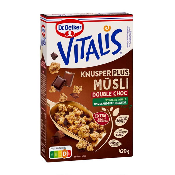 Vitalis Double Chocolate Muesli Cereal by Dr Oetker, 14.8 oz (420 g)