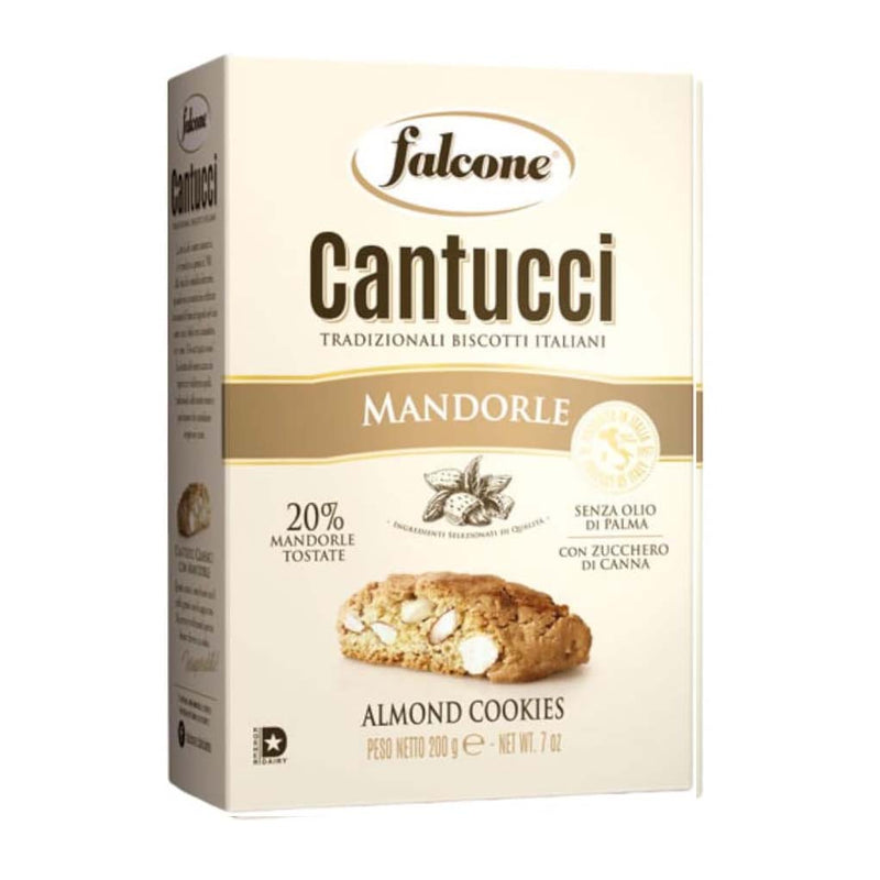 Classic Almond Crunchy Cantuccini Cookies by Falcone, 7 oz (200 g)