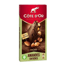 Cote d'Or Dark Chocolate with Whole Almonds 6.35 oz, 180g