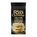 A packaged bag of Fox's Chunkie White Chocolate Cookies showing the cookies and the brand's logo.