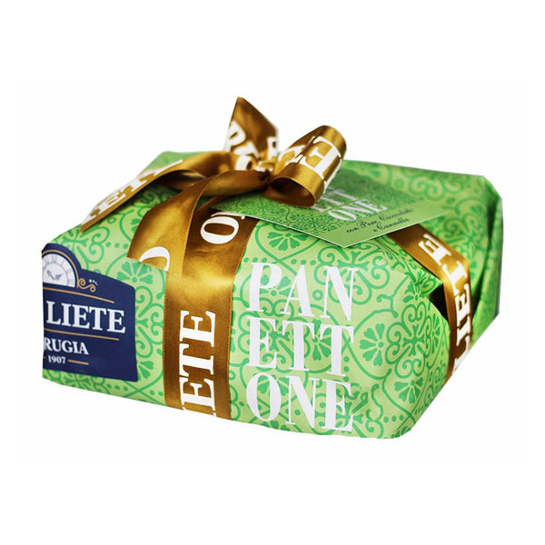 Italian Panettone with Pear, Chocolate and Cinnamon, Hand-Wrapped by Ore Liete, 1.7 lb (750 g)