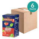 6-Pack Cool Strawberry Ceylon Tea, Caffeine Free, 20 Bags by Kingsleaf, 1.3 oz (36 g)