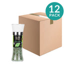 12-Pack Mediterranean Basil & Garlic Sea Salt Grinder by Hellenic Treasures, 6.3 oz (180 g)