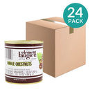 24-Pack French Whole Peeled Chestnuts Canned in Water by Clement Faugier, 15.5 oz (439 g)