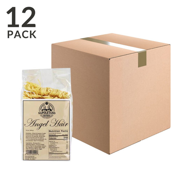 Angel Hair Pasta by Napoletano Brothers, 12 oz (340 g) Pack of 12