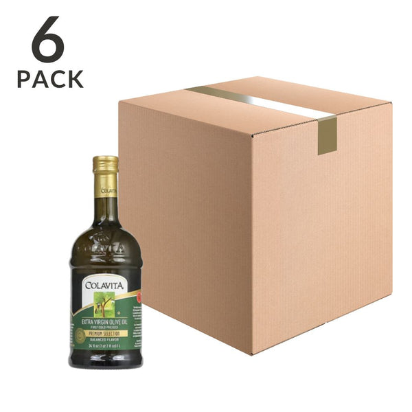 Colavita Premium Selection Extra Virgin Olive Oil, 34 fl oz (1 l) Pack of 6