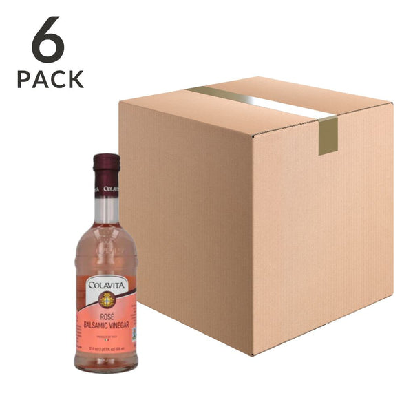 Colavita Italian Rose Balsamic Vinegar, 17 fl oz (500 ml) Pack of 6