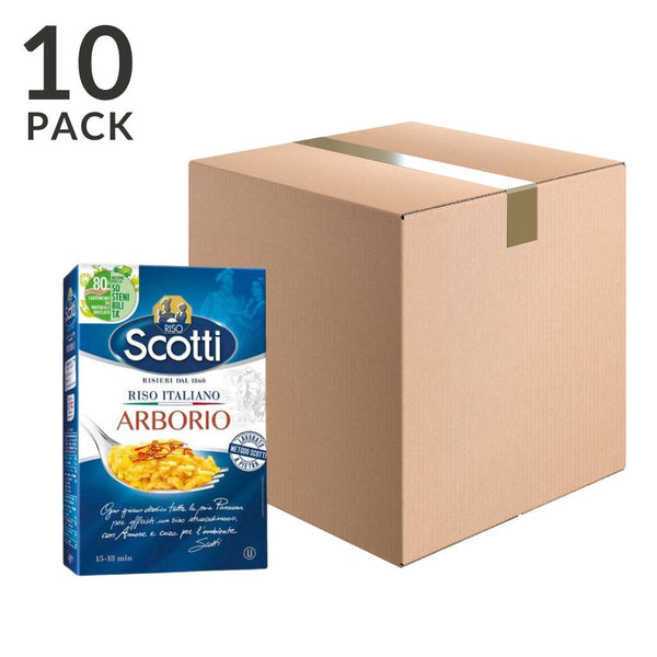 Arborio Rice for Risotto by Riso Scotti, 2.2 lb (1 kg) Pack of 10