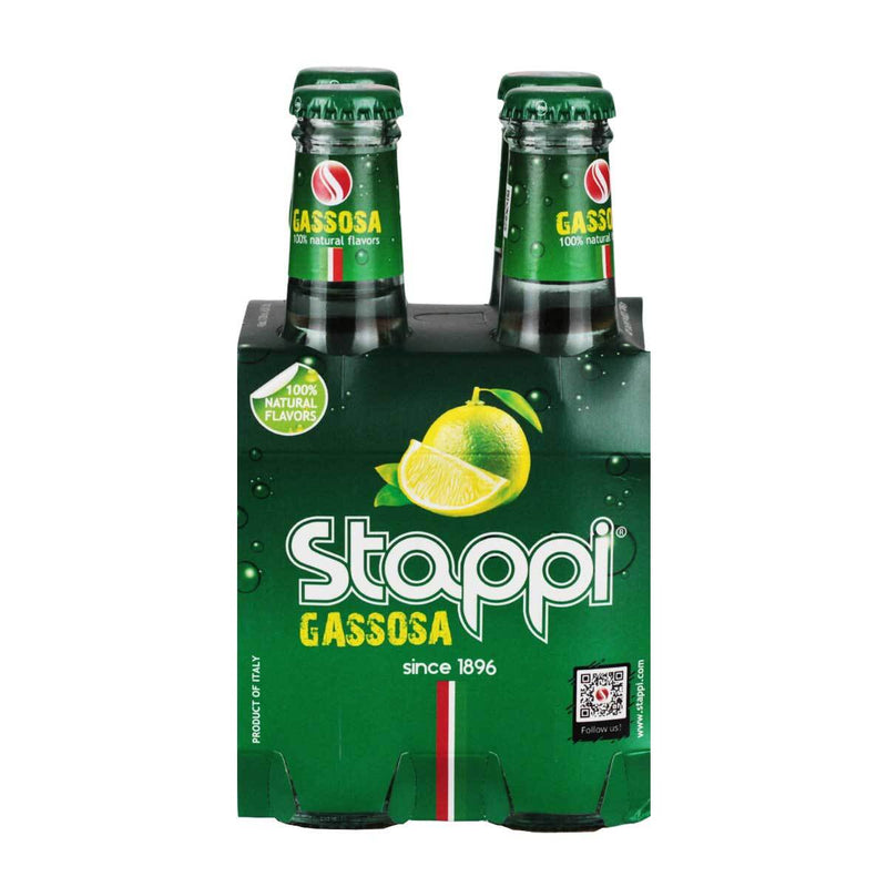 Stappi Italian Gassosa Soda, 4 x 6.8 fl. oz. (200 ml)