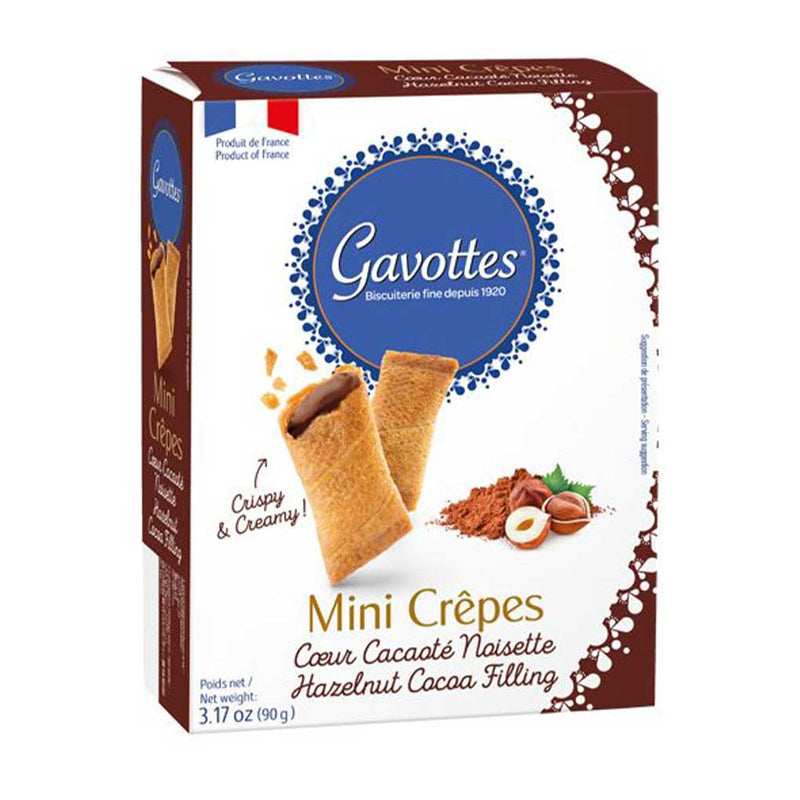 Gavottes Wafer Bites with Hazelnut and Cocoa Filling, 3.2 oz (90 g)