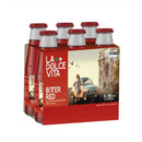 Italian Red Bitter, 6-Pack by Dolce Vita, 20.28 fl oz (600 ml)